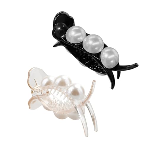 VILLFUL 4 Stück Teiliges Perlen Haarspangen Kleine Haarklammern für Dünnes Haar Eleganter Ponytail Halter Modische Haarstyling Clips für Damen und Mädchen Vielseitiger Haarschmuck für von VILLFUL