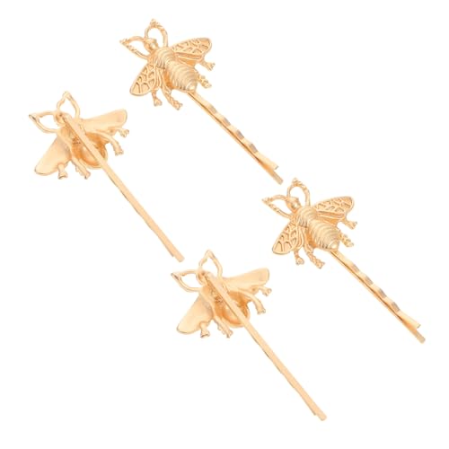 VILLFUL 4 Stück Teiliges Set Niedliche Bienen Haarspangen für Frauen und Mädchen Dekorative Kleine Haarklammern aus Langlebigem Material Hochwertiger Haarschmuck für Alltag und Geschenk von VILLFUL