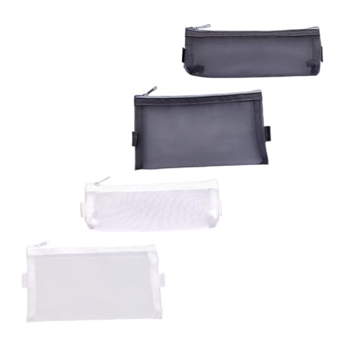 VILLFUL 4stücke Bleistifttasche Haushalts-bleistifttasche Praktische Stifttasche Tragbare Stifttasche Bleistiftzubehör Für Lehrer Schüler Büroangestellte Mit Reißverschluss Linealen von VILLFUL