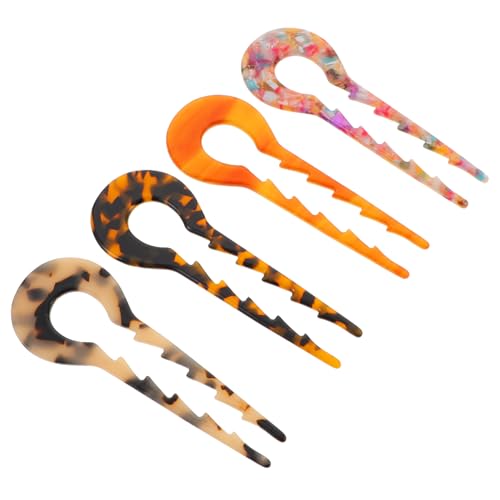 VILLFUL 4 Stück Teiliges U Förmige Acetat Haarnadeln für Damen Rutschfeste Haargabeln in Kaffee Beige Schildpatt und Muster Vielseitiger Haarschmuck für Alltag Arbeit Hochzeit und VILLFUL 4 Stück Teiliges U Förmige Acetat Haarnadeln für Damen Rutschfeste Haargabeln in Kaffee Beige Schildpatt und Muster Vielseitiger Haarschmuck für Alltag Arbeit Hochzeit und von VILLFUL
