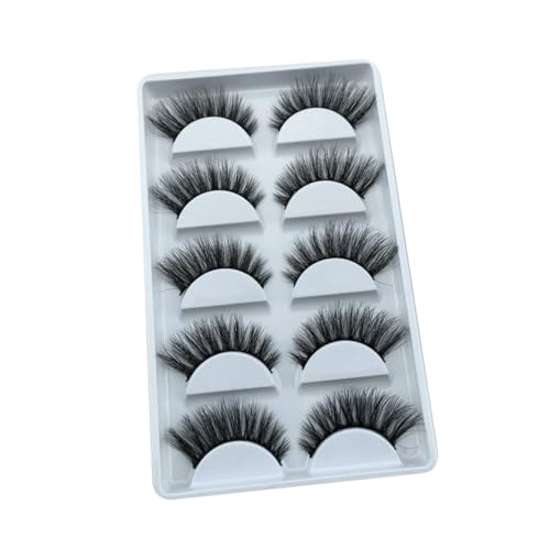 VILLFUL 5 Paare Falsche Wimpern Natürlich Realistisch Weich Handgefertigt Makeup Wimpernverlängerung Mädchen Kosmetik Verwendung von VILLFUL