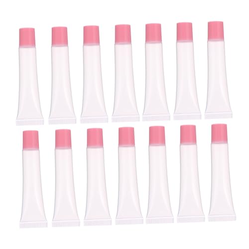 VILLFUL 50 Stück Lippenbalsam Tuben Refillable Lip Gloss Tubes Durchsichtig Kosmetiktuben Auslaufsicher Kompakt für Reise Make up Tasche von VILLFUL