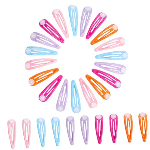 VILLFUL 50 Stück Teiliges Bunte Haarklammern Wassertröpfchen form Rutschfest Kleine Haarspangen für Damen Vielseitiges Styling Langlebige Haarschmuckaccessoires in Sechs Farben von VILLFUL