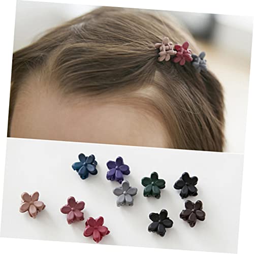 VILLFUL 50 Stück Teiliges Mini Haarspangen für Mädchen Matte Kleine Haarklammern mit Blumenform Bunte Haarschmuck Clips für Feines Dickes Haar zum Zurückstecken von bei Zufällige Farbe von VILLFUL