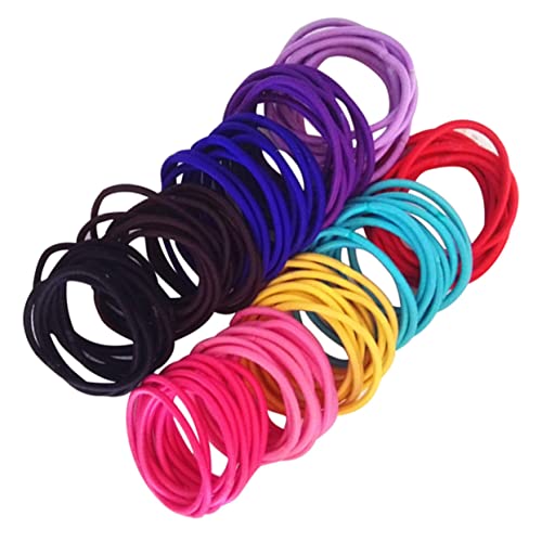 VILLFUL 50Stücke Haargummis für Pferdeschwanzhalter Elastische Nylon Bänder Gemischten für Erwachsene Jedem Haartyp Sport von VILLFUL