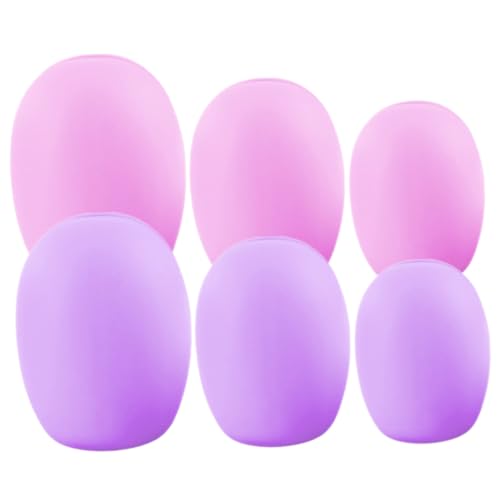 VILLFUL 6 Stück Make Up Pinsel Schutzcover Teiliges Wasserdichte Silikonhülle Langlebiger Make Up Pinselhalter Staubdichte Aufbewahrung für Foundation Concealer Lidschatten Tragbar und von VILLFUL
