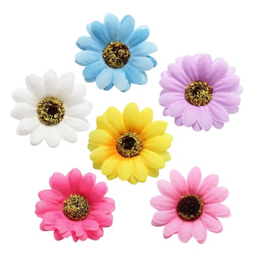 VILLFUL 6 Stück Teiliges Boho Sonnenblumen Haarspangen Modische Blumen Haarklammern für Damen und Mädchen Stilvolle Haarschmuck für Alltag Reisen und Strand Langlebig und Elegant von VILLFUL