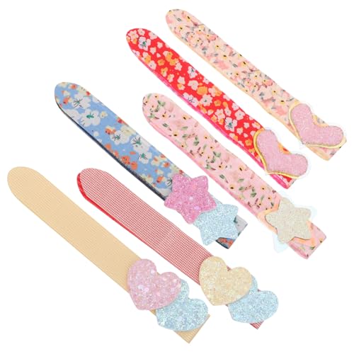 VILLFUL 6 Stück Teiliges Haarklebepflaster mit Glitzer und Herzmotiven Sanfter Haarfransen halter für Frauen und Mädchen Einfach Anzubringen und Rückstandslos Entfernbar für Make up und von VILLFUL