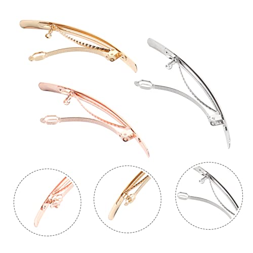 VILLFUL 6 Stück Teiliges Schmale Damen Haarspangen mit Glatter Oberfläche Matte Metallic Farben Gold Silber Roségold Haarklammern für Langes Haar Vielseitig für Mädchen und Frauen von VILLFUL