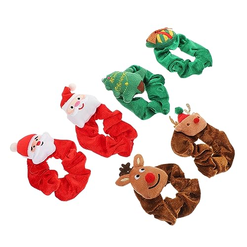 VILLFUL 6 Stück Teiliges Weihnachts Haargummi mit Festlichen Motiven Elastische Haargummis für Damen und Mädchen Vielseitig Einsetzbar für Party Cosplay und Festliche Frisuren VILLFUL 6 Stück Teiliges Weihnachts Haargummi mit Festlichen Motiven Elastische Haargummis für Damen und Mädchen Vielseitig Einsetzbar für Party Cosplay und Festliche Frisuren von VILLFUL
