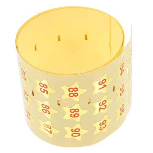 VILLFUL 99 Stücke Weinglas Marker Fünfzackige Nummern Aufkleber für Partys für Bars und Familientreffen Langlebig und Einfach Anzubringen von VILLFUL