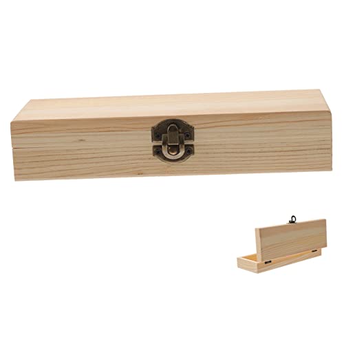 VILLFUL Holz Bleistiftbox Mit Deckel Aufbewahrungsbox Für Schüler Und Kreative DIY-projekte Leichter Und Kompakter Organizer Für Stifte Und Malutensilien Geschenkidee Für Junge von VILLFUL