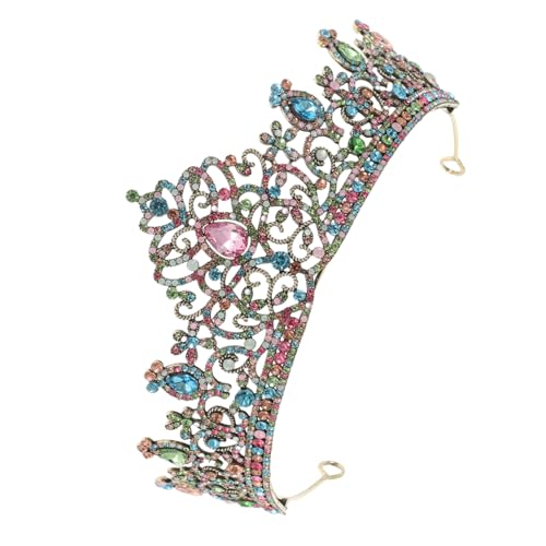 VILLFUL Bridal Tiara mit Funkelnden Kristallen Langlebige Legierung Klassische Kronenform Eleganter Haarschmuck für Bräute für Hochzeit Party Festzug und Schönheitswettbewerb von VILLFUL