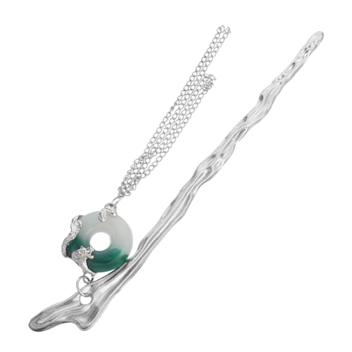 VILLFUL Chinesische Haarnadel mit Quasten Grüner Farbverlauf Traditioneller Drachen Friedensschnalle Leichtes Hautfreundliches Material Stilvolles Hanfu-haar-accessoire für Damen und von VILLFUL