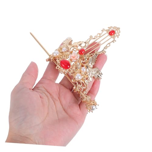 VILLFUL Chinesischer Haarstab Haarkrone Retro Haarschmuck Haarnadel für Damen Hochzeit Party Festliche Frisuren Accessoire VILLFUL Chinesischer Haarstab Haarkrone Retro Haarschmuck Haarnadel für Damen Hochzeit Party Festliche Frisuren Accessoire von VILLFUL