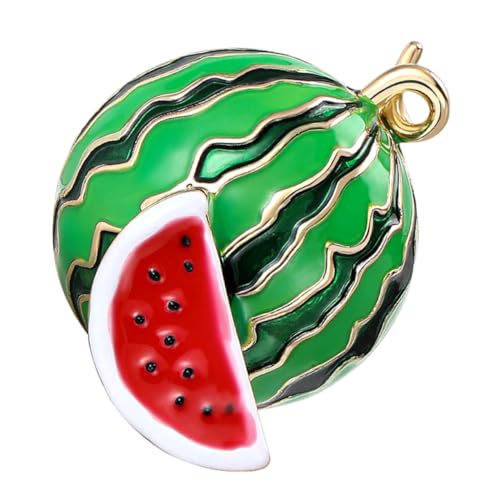 VILLFUL Cute Wassermelonen Brosche für Damen Emaille Anstecknadel zur Dekoration von Kleidung Taschen und Sicherer Halt und Stilvolle von VILLFUL