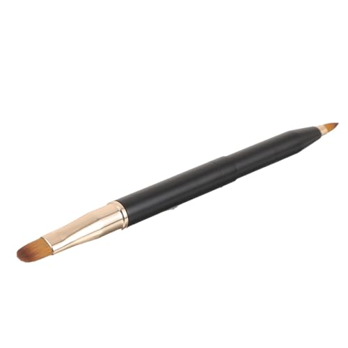 VILLFUL Doppelseitiger Lippenpinsel aus Metall Kleiner Make up Pinsel für Lippenstift Lipgloss Concealer und Lidschatten Ergonomisch Tragbar für Profi und Anfänger von VILLFUL