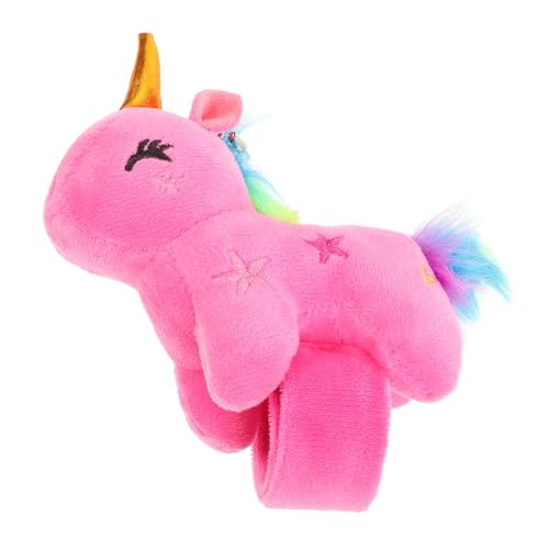 VILLFUL Plüsch Einhorn Slap Armband Dekoratives Cartoon Party und Verschleißfest Kinder Party Zubehör 1 Stück von VILLFUL