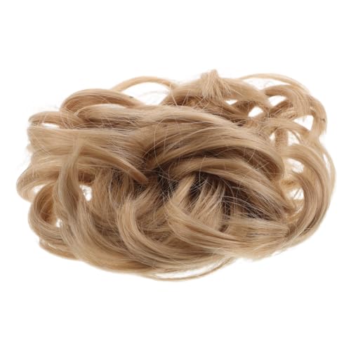 VILLFUL Elastisches Gewelltes Lockiges Haarbun Scrunchies Extensions aus Synthetischem Material für und Mädchen Hochsteckfrisuren und Haarverlängerungen von VILLFUL