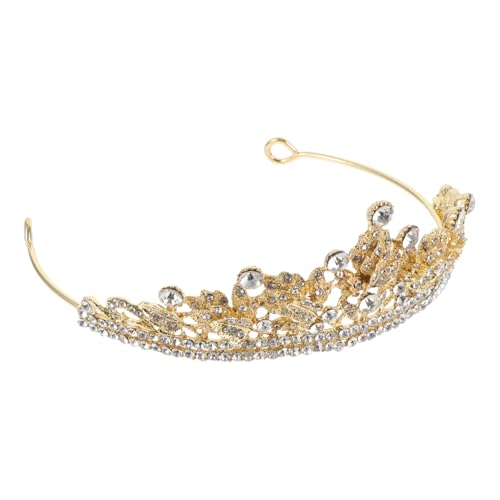 VILLFUL Elegante Barocke Tiara mit Funkelnden Strass steinen Leichter Braut haarschmuck Komfortabel und Hautfreundlich Glänzende Kristallkrone für Hochzeit und Festliche Anlässe von VILLFUL