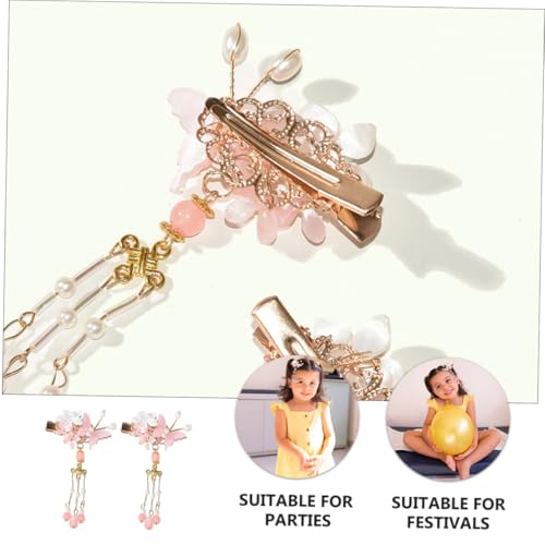 VILLFUL Elegante Haarklammer für Frauen Chinesischer Vintage stil Zarte Metalllegierung mit Lebhaften Quasten und Perlen Seitlicher Clip Robust und Glänzend Modischer Haarschmuck für VILLFUL Elegante Haarklammer für Frauen Chinesischer Vintage stil Zarte Metalllegierung mit Lebhaften Quasten und Perlen Seitlicher Clip Robust und Glänzend Modischer Haarschmuck für von VILLFUL