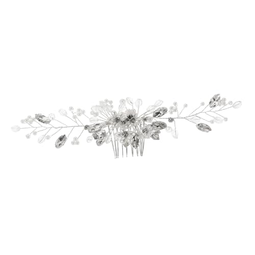 VILLFUL Eleganter Braut Haarkamm mit Strahlenden Strasssteinen Leichter Hochzeit Haarschmuck für Frauen und Brautjungfern Komfortables Updo Accessoire für Festliche Hochzeitsfrisuren von VILLFUL