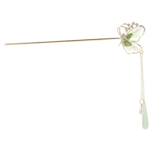VILLFUL Eleganter Grüner Schmetterling Haarstab für Frauen Chinesischer Stil Haarschmuck Dekorativer Haarnadel Bun Accessoire Geeignet für Hochzeiten Partys und Retro Frisuren VILLFUL Eleganter Grüner Schmetterling Haarstab für Frauen Chinesischer Stil Haarschmuck Dekorativer Haarnadel Bun Accessoire Geeignet für Hochzeiten Partys und Retro Frisuren von VILLFUL