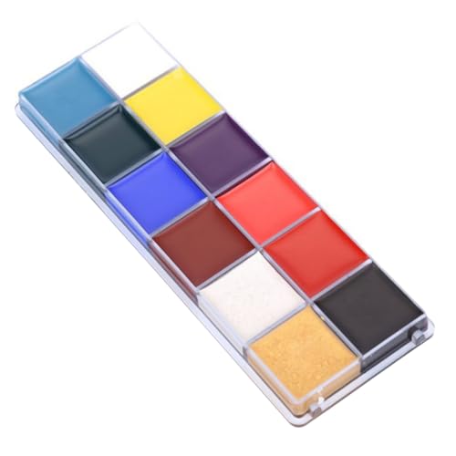 VILLFUL Facepaint Halloween Körper Malerei Gesichtsfarbe Glitzer Kinderschminke Öl gesicht malen make-up gesicht malen Halloween Make-up-Buntstifte Schminkfarbe von VILLFUL
