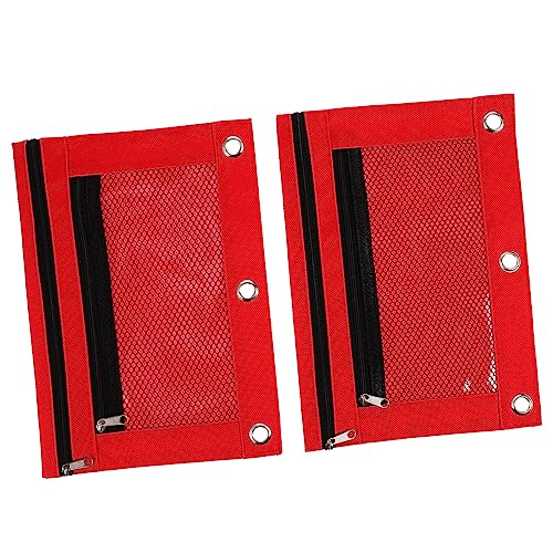 VILLFUL Federmäppchen Mit Reißverschluss Netzdesign Großem Fassungsvermögen Für Stifte Notizen Schul Und Bürobedarf Langlebig Und Praktisch von VILLFUL