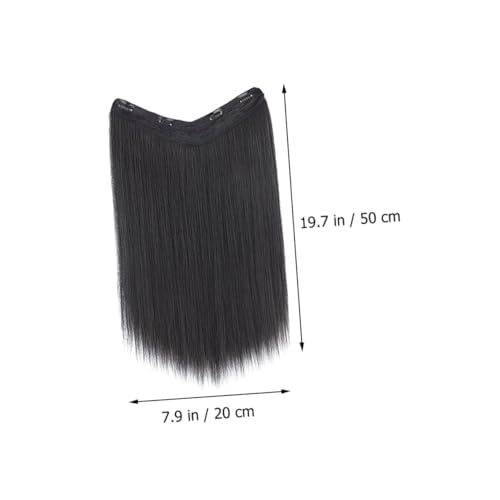 VILLFUL Förmige Clip Haarverlängerung Glatt Synthetisch Natürlich Aussehend Lang Damen für Party Alltag Vielseitig Einsetzbar Haarschmuck Braut Extensions von VILLFUL