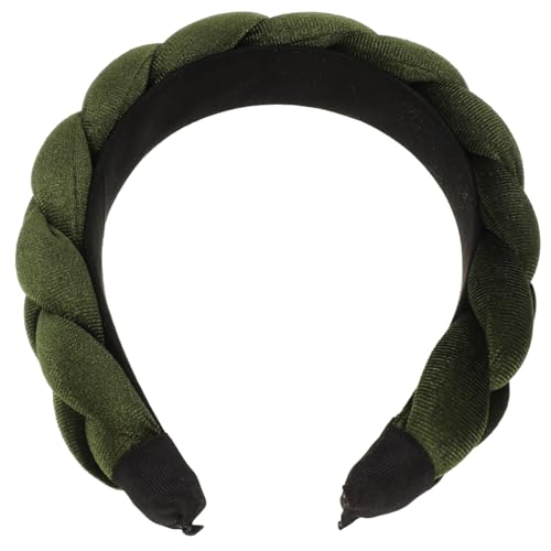 VILLFUL Geflochtenes Vintage Stirnband Damen Gepolstert Haarreif Breites Haarband Weich Haarschmuck für Make up und Gesichtspflege Geeignet von VILLFUL