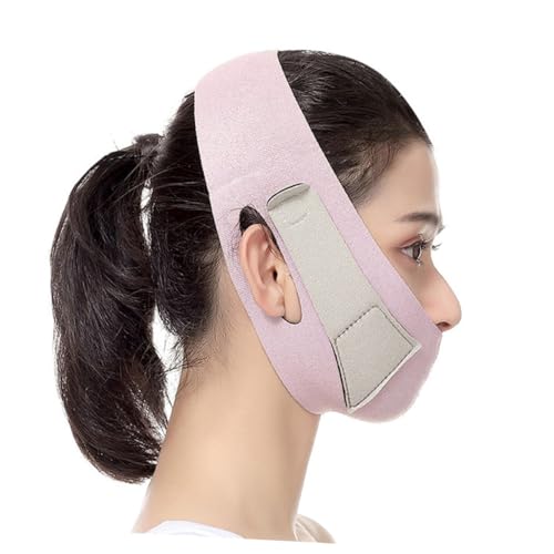 VILLFUL Gesichts Lifting Bandage Elastisch Verstellbar Atmungsaktiv Dünner Gesichtsgurt für Damen V Form Unterstützung gegen Doppelkinn und Schlaffe Haut Rosa VILLFUL Gesichts Lifting Bandage Elastisch Verstellbar Atmungsaktiv Dünner Gesichtsgurt für Damen V Form Unterstützung gegen Doppelkinn und Schlaffe Haut Rosa von VILLFUL