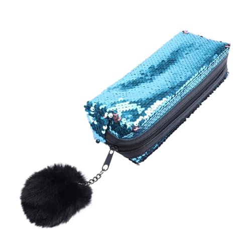VILLFUL Glitzernde Meerjungfrau Federmäppchen mit Pailletten Langlebige Stifttasche Modische Kosmetiktasche für Damen zum Aufbewahren und Organisieren Blau VILLFUL Glitzernde Meerjungfrau Federmäppchen mit Pailletten Langlebige Stifttasche Modische Kosmetiktasche für Damen zum Aufbewahren und Organisieren Blau von VILLFUL