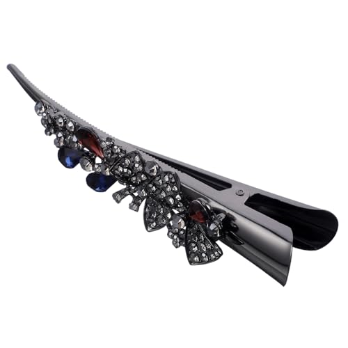 VILLFUL Große Haarklammer für Frauen Retro Haarschmuck mit Strasssteinen Vintage Metall Haarspange Elegant für Partys Hochzeiten und Alltag Geeignet für Verschiedene Frisuren von VILLFUL