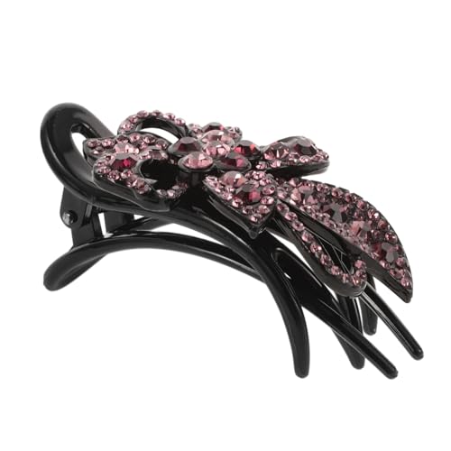 VILLFUL Großer Haarklammer mit Interlocking Zähnen für Dickes Haar Dekorativer Strass Haarschmuck für Frauen Zuverlässiger Griff bei Allen Frisuren Eleganter Vintage Stil Haarklammer für von VILLFUL