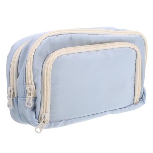 VILLFUL Federmäppchen mit Fächern, großes Fassungsvermögen, 3 Fächer, leichtes tragbares Stifteköcher aus Polyester für Schüler und Künstler, für Schreibwaren und Künstlerbedarf von VILLFUL