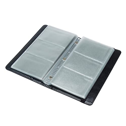 VILLFUL Visitenkartenhalter Pu Kartenetui Mit 120 Fächern Tragbare Visitenkartenbox Für Büro Und Reisen Stilvolles Design Schwarz Für Kreditkarten Und Namenskarten Geeignet von VILLFUL
