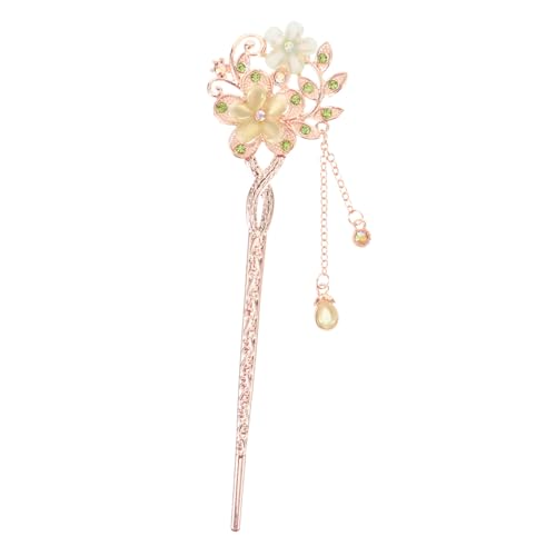 VILLFUL Grüne Klassische Blumen Haarspange mit Katzenaugenstein Dekorativer Haarschmuck für Frauen Langes Haarnadel Design Traditioneller Ethnostil für Festliche Anlässe und Alltag VILLFUL Grüne Klassische Blumen Haarspange mit Katzenaugenstein Dekorativer Haarschmuck für Frauen Langes Haarnadel Design Traditioneller Ethnostil für Festliche Anlässe und Alltag von VILLFUL