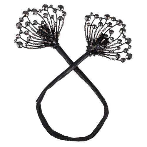 VILLFUL Haarklammer Hair Bun Fixing Clip Twist Tool für Damen Wiederverwendbarer Haarknoten helfer Einfaches Styling für Dutt und Hochsteckfrisuren Elegant Schwarzes Design mit von VILLFUL