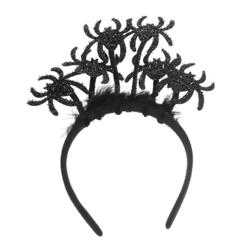 VILLFUL Halloween Haarreif Spinnen Design Leichtes Party Haarband für Erwachsene und Langlebiges Bequemes Accessoire für Karneval Fasching und Halloween Kostüm Schwarzes Cosplay Kopfband von VILLFUL