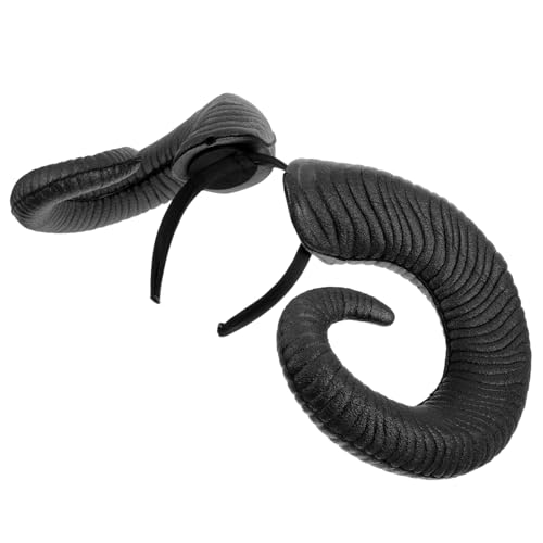 VILLFUL Halloween Stirnband mit Schwarzen Hörnern Simulation Hörner Haarreif für Erwachsene Sicherer Außergewöhnliches Design für Halloween Party Cosplay und Festliche Anlässe von VILLFUL