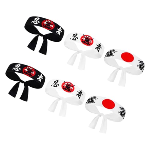 VILLFUL Japanisches Samurai Stirnband Verstellbar Atmungsaktiv Für Sport Kochen Kostüm Bequem Traditionell Orientalisch von VILLFUL