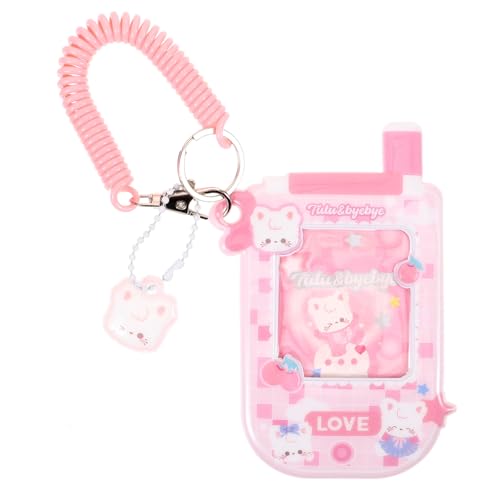 VILLFUL Kartenhülle PVC Telefonkartenhalter mit Niedlichem Katzen und Hundemotiv Transparenter Kunststoff Kartenetui Schutz Leicht zu Reinigen für Schüler Bus und Campuskarte Praktischer von VILLFUL