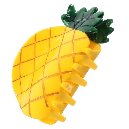 VILLFUL Kleiner Ananas Haarklammer aus Acetat Modischer Vielseitiger Haarschmuck für Frauen Praktische Leicht zu Reinigende Haarkralle für Verschiedene Frisuren und Anlässe von VILLFUL