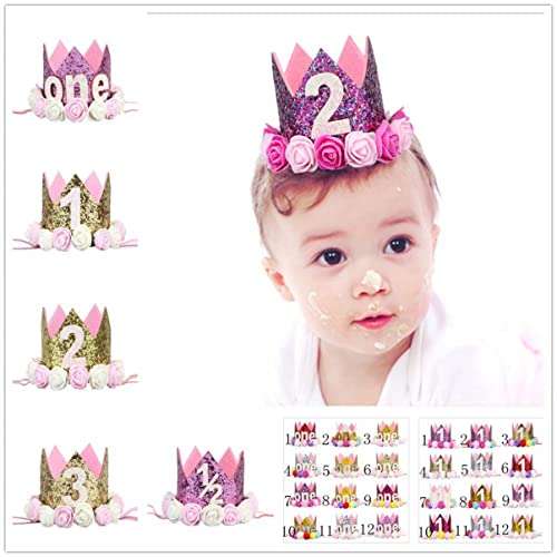 VILLFUL Kronen-tiara Für Kinder Haarreif Mit Blumen-design Stirnband Passend Für Geburtstagsfeiern Und Tägliche Frisurendekoration – Größe 6 von VILLFUL