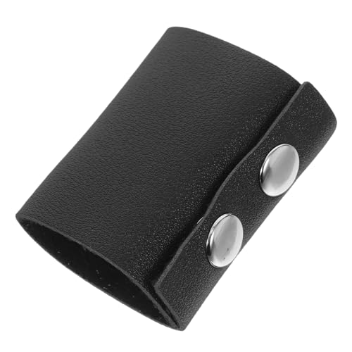 VILLFUL Leder Haarband mit Druckknopf Ponytail Halter für Damen Langlebiger Hautfreundlicher Haarhalter Modisches Accessoire für Alltag Party Schule und Büro Schwarzes Zufällige Farbe von VILLFUL