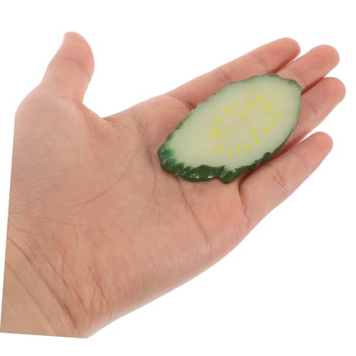 VILLFUL Lustige Gurkenscheibe Haarklammer Leicht Tragbar Stark Haltbar Versatile Haarspange Für Mädchen Studenten Party Cosplay Haarschmuck von VILLFUL