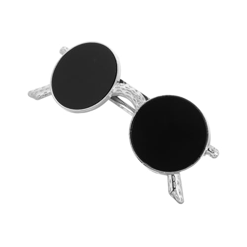 VILLFUL Metal Haarspange mit Federverschluss Kreative Sonnenbrillenform Robustes Metall Fester Sitz Vielseitig Einsetzbar für Verschiedene Frisuren Kompakt und Leicht für Damen und von VILLFUL