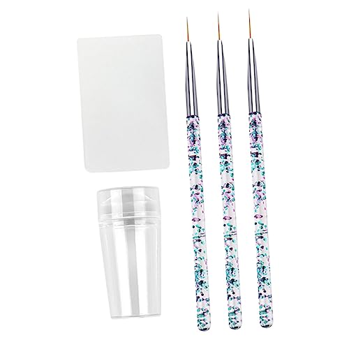 VILLFUL Nail Art Pen Nagelstifte mit Pinsel für Präzises Malen Transparenter Stempel mit Abdeckung Langlebige Maniküre Werkzeuge für Nail Art Supply und Nagellack Design von VILLFUL