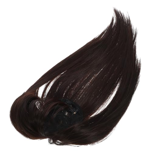 VILLFUL Natürlich Aussehender Damen Haar topper mit Clip Verdicktem Innennetz und Breitem Ponyfransen Vielseitig Stylbar für Dünnes Haar Atmungsaktiv Unsichtbar Einfache Anwendung von VILLFUL